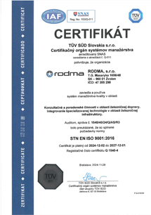 STN EN ISO 9001:2016